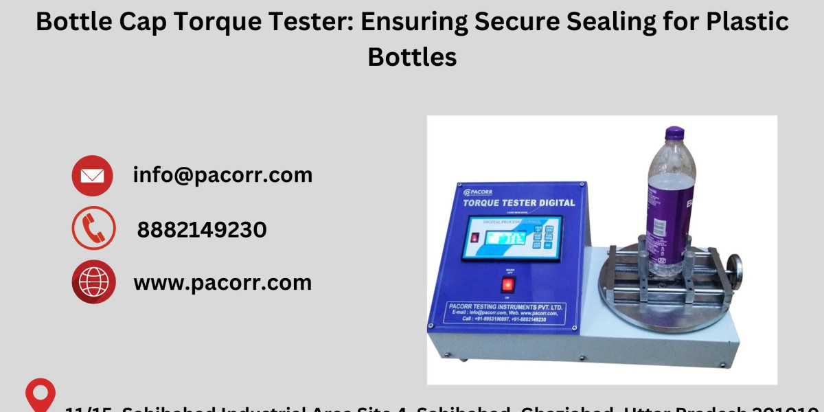 Maximizing Product Safety with Pacorr’s Bottle Cap Torque Tester for Reliable Packaging Solutions