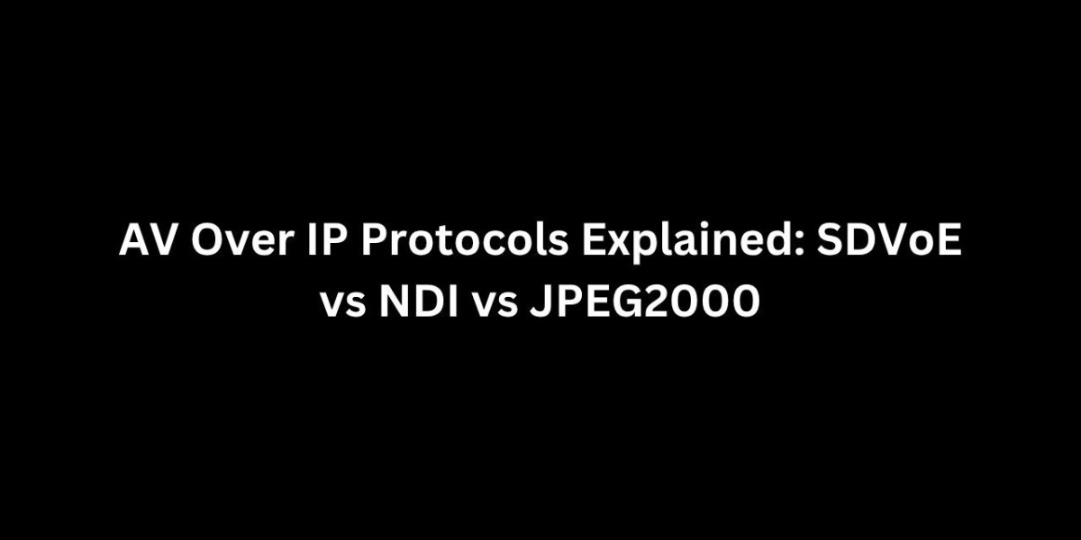 AV Over IP Protocols Explained: SDVoE vs NDI vs JPEG2000