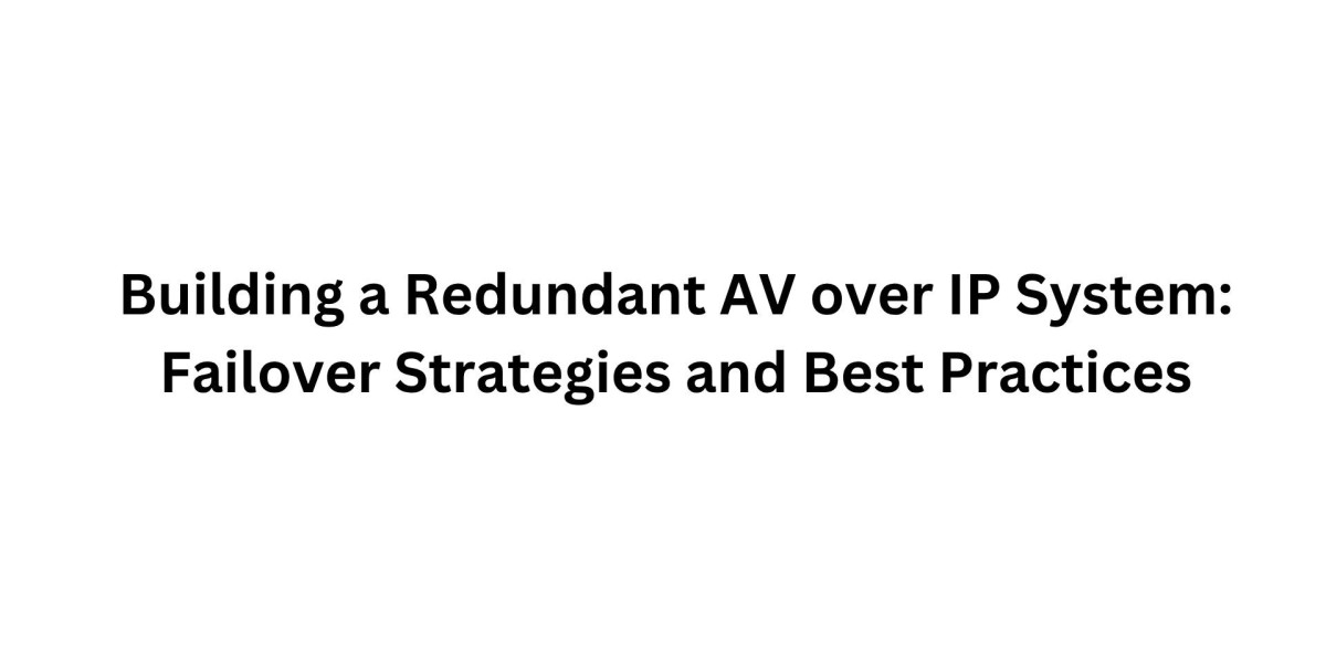 Design Principles for AV over IP Infrastructure in Modern Buildings